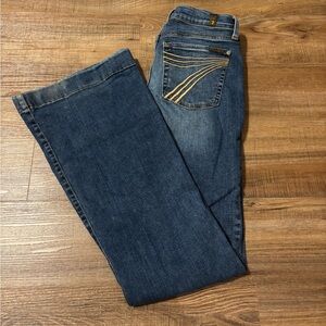 7 For All Mankind Blue Flare Jeans